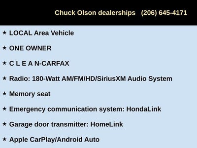 2018 Honda Clarity Plug-In Hybrid Touring