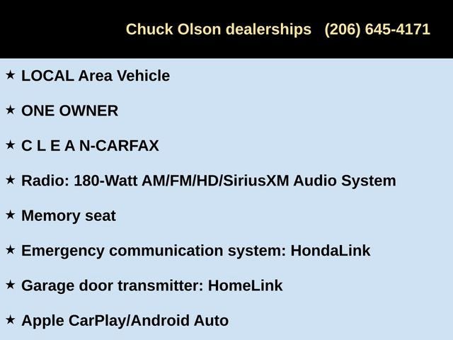 2018 Honda Clarity Plug-In Hybrid Touring