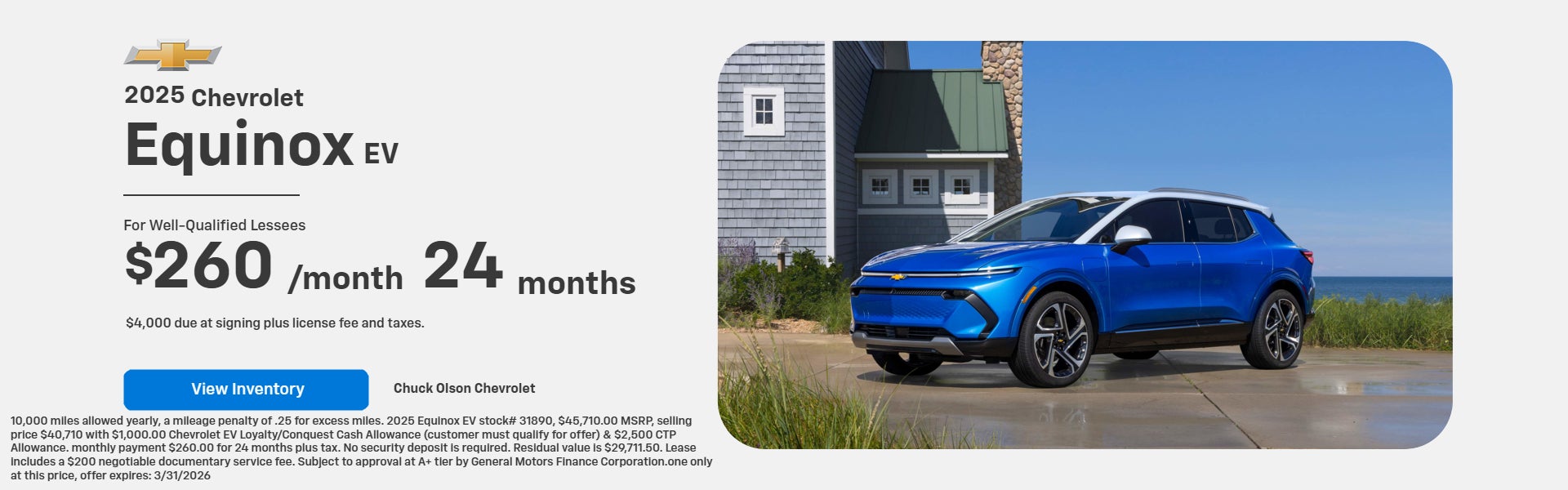 2026 Equinox EV Lease