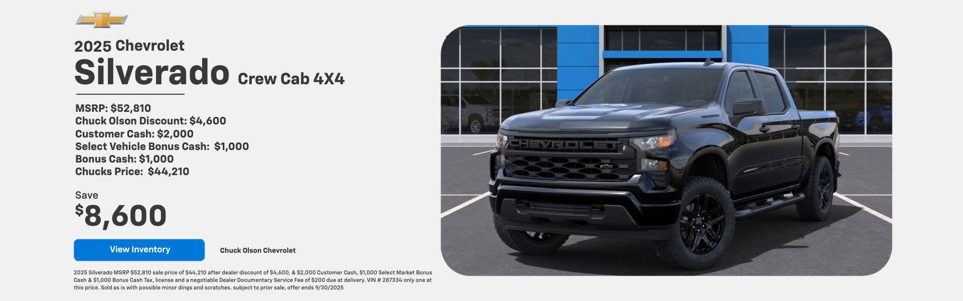 2025 Chevy Silverado Crew Cab 4X4